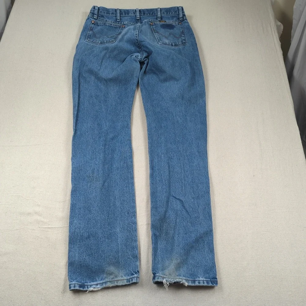 Wrangler Jeans Mens 36x34 Blue Western Cowboy Cut 13MWZ Rodeo Rancher